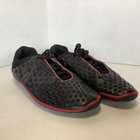 Vivo Barefoot Terra Plana Trail Minimalist Running Shoes Black Red EU Size 40 - Picture 2 of 12